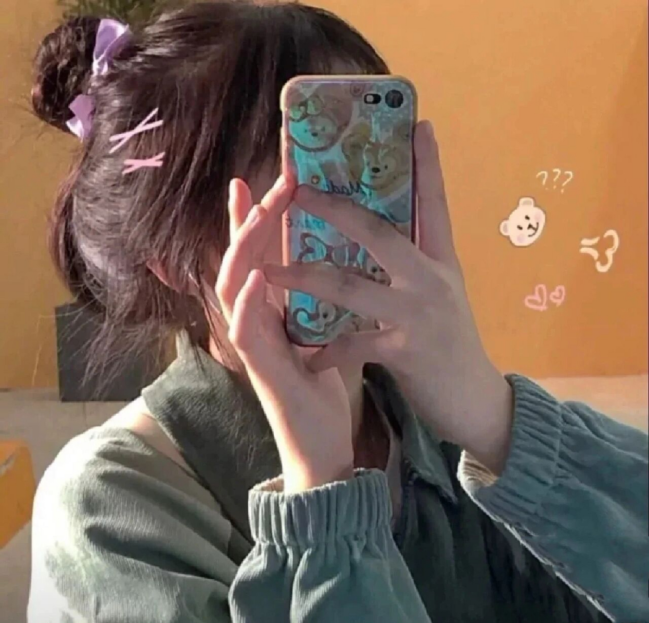 手机挡脸女生头像《第四弹》 不喜勿喷,礼貌拿图.
