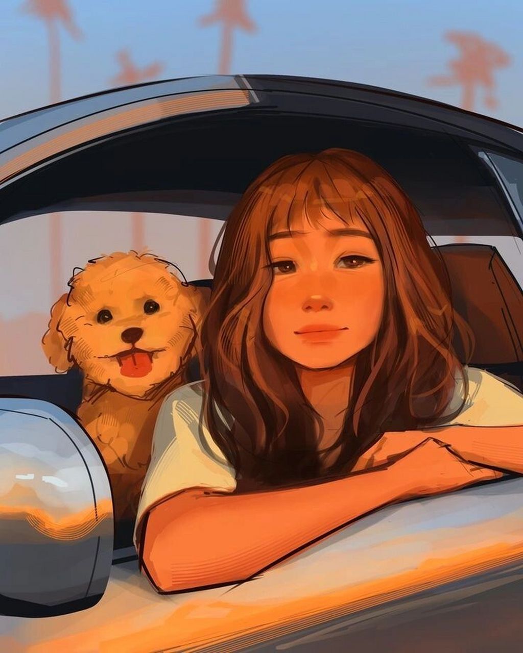 女生开车头像分享 不止能坐副驾,更能掌握方向盘