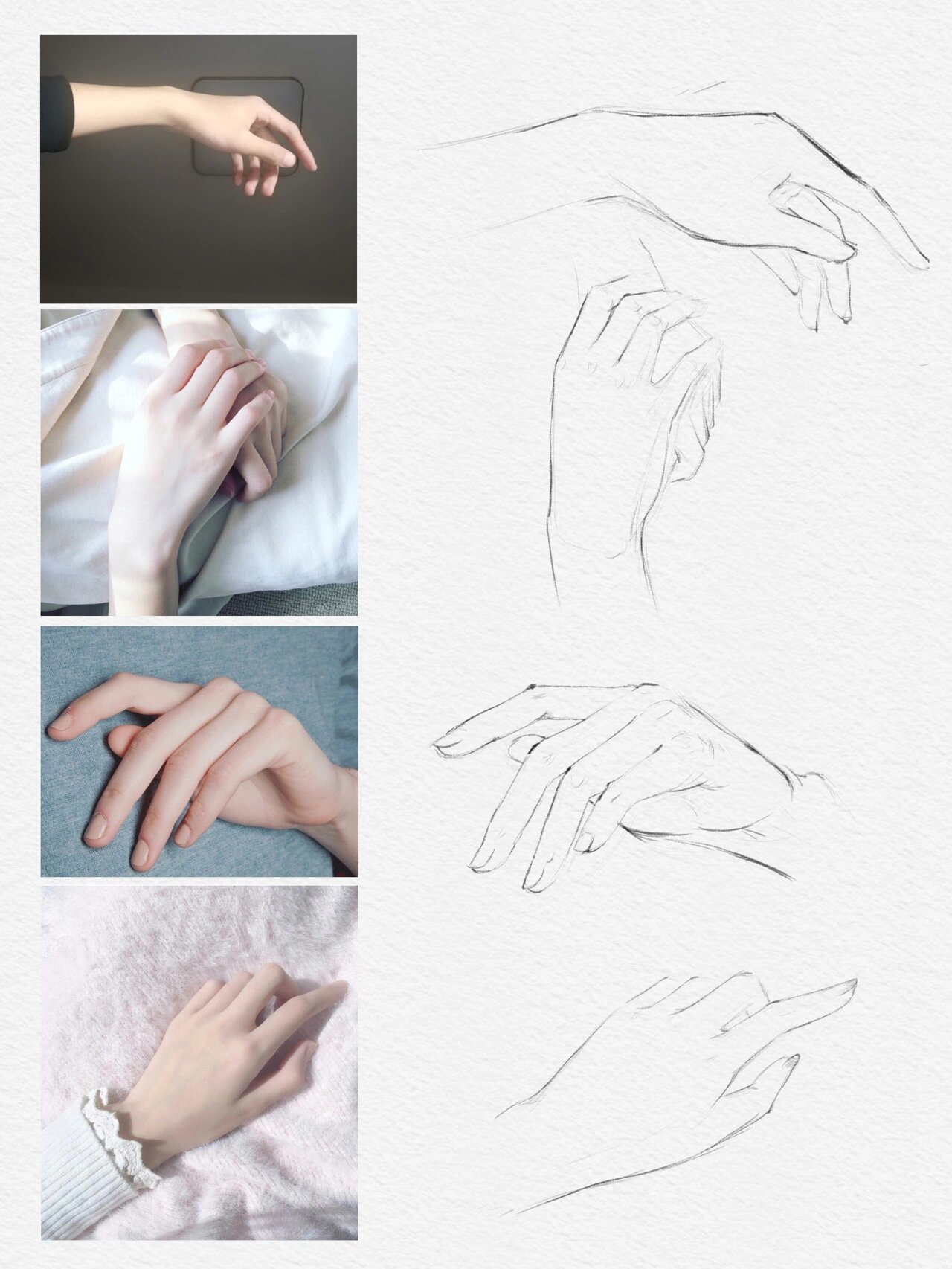 手部姿势画法教程