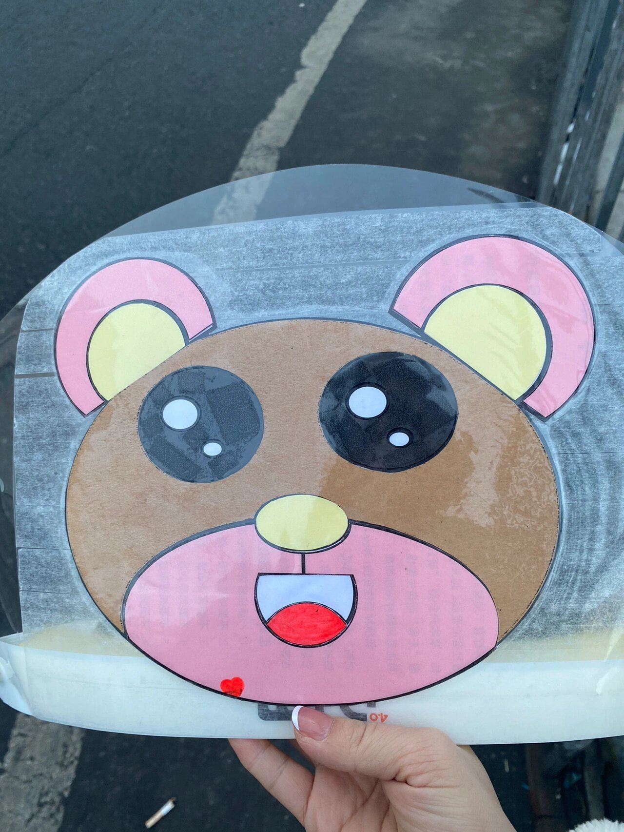 幼儿园作业之小熊头饰