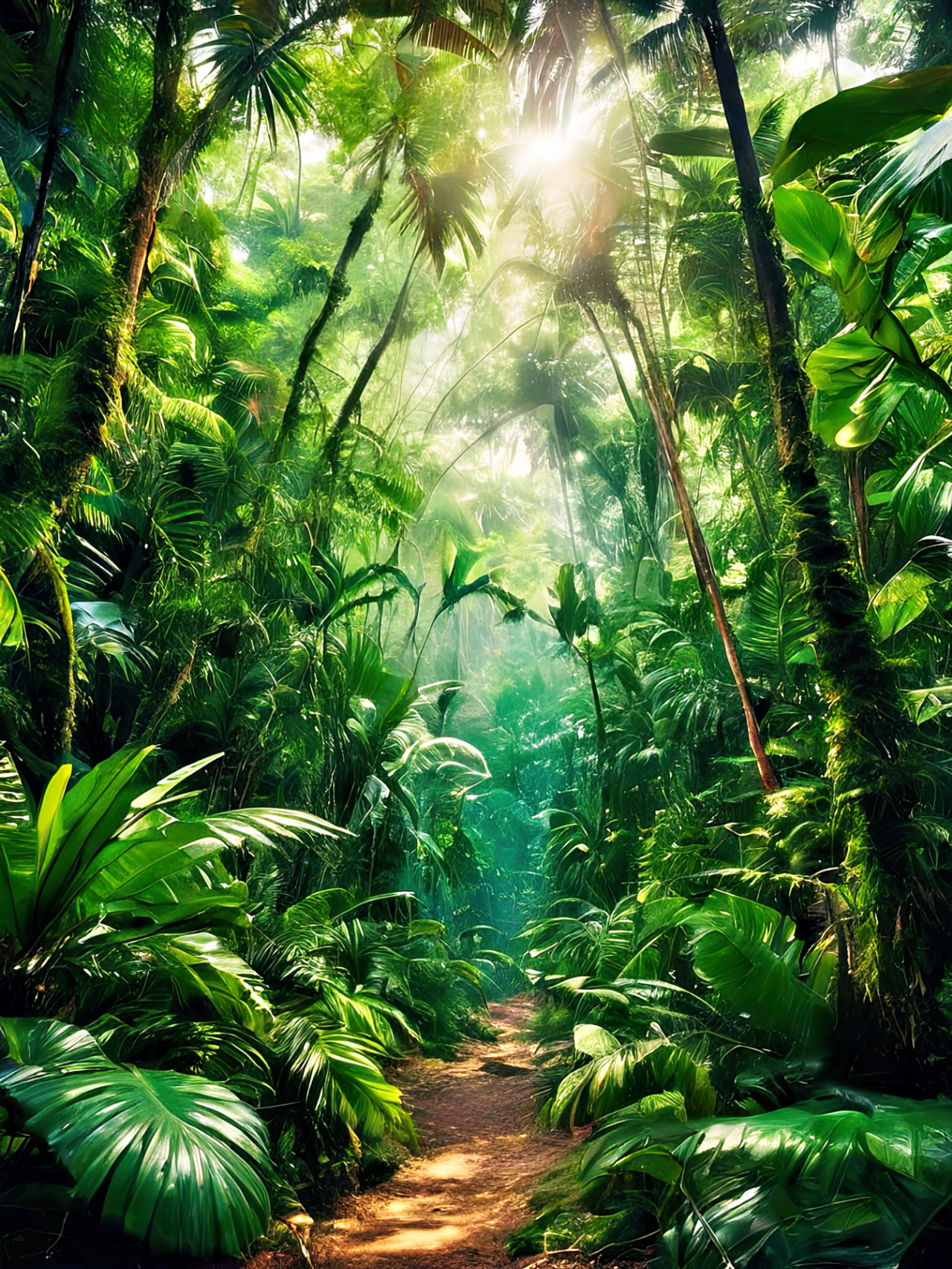 治愈系手机风景壁纸&素材组图—热带丛林