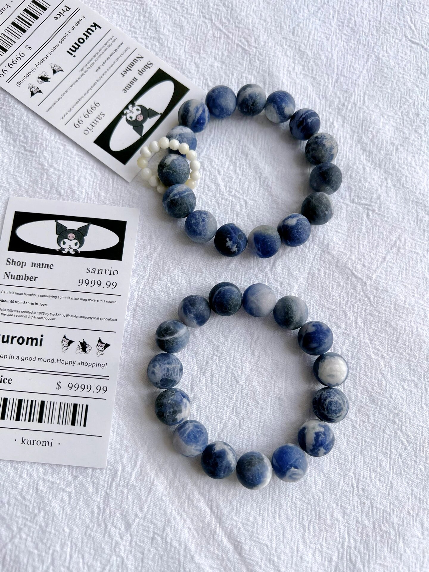 蓝纹石手串|蓝纹石不会还有人不迷恋吧! 女孩子的文玩越来越好看!