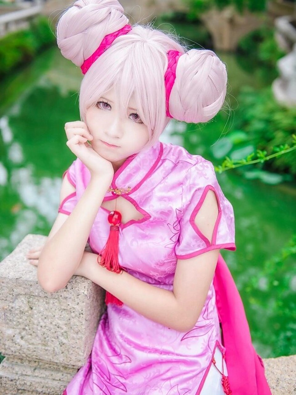 白丝旗袍同人 小乔cos