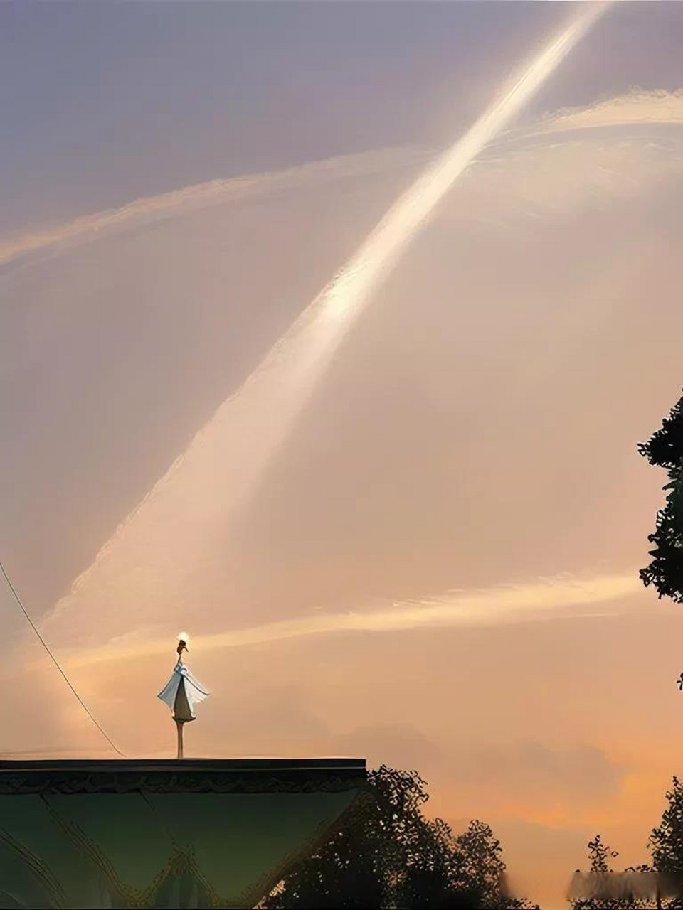 原创 摄影 手机随手拍 记录美好点滴  傍晚的天空之城 你手机里最美的