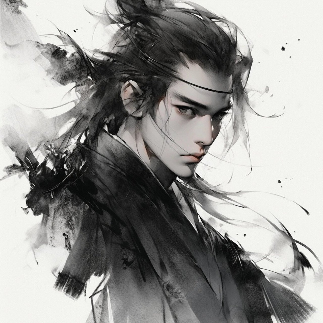 国风|水墨侠客|男生头像