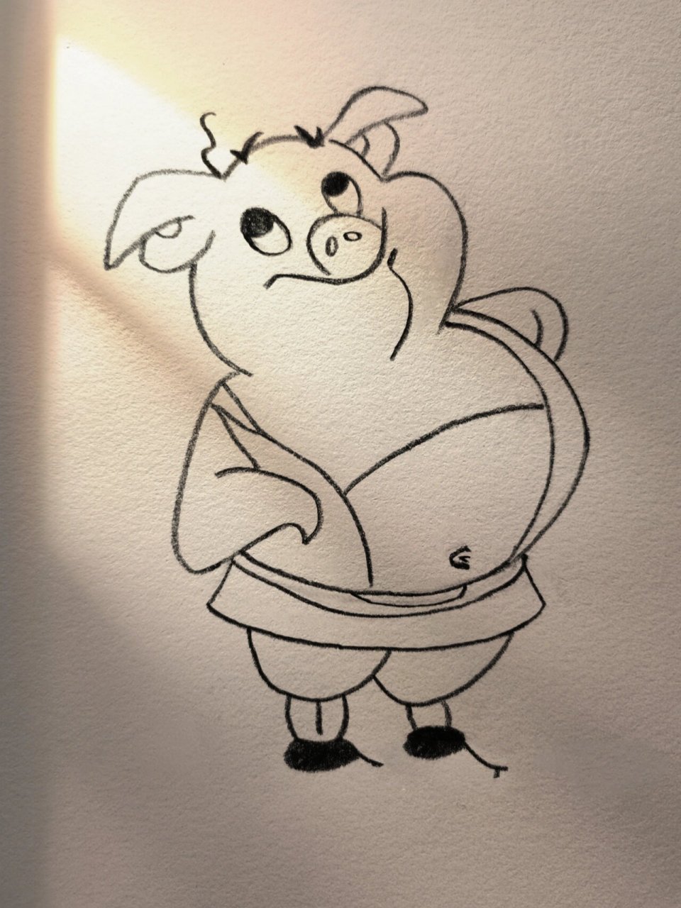 今日简笔画‖猪八戒(内有教程90) 不得不说胖胖的真可爱呐