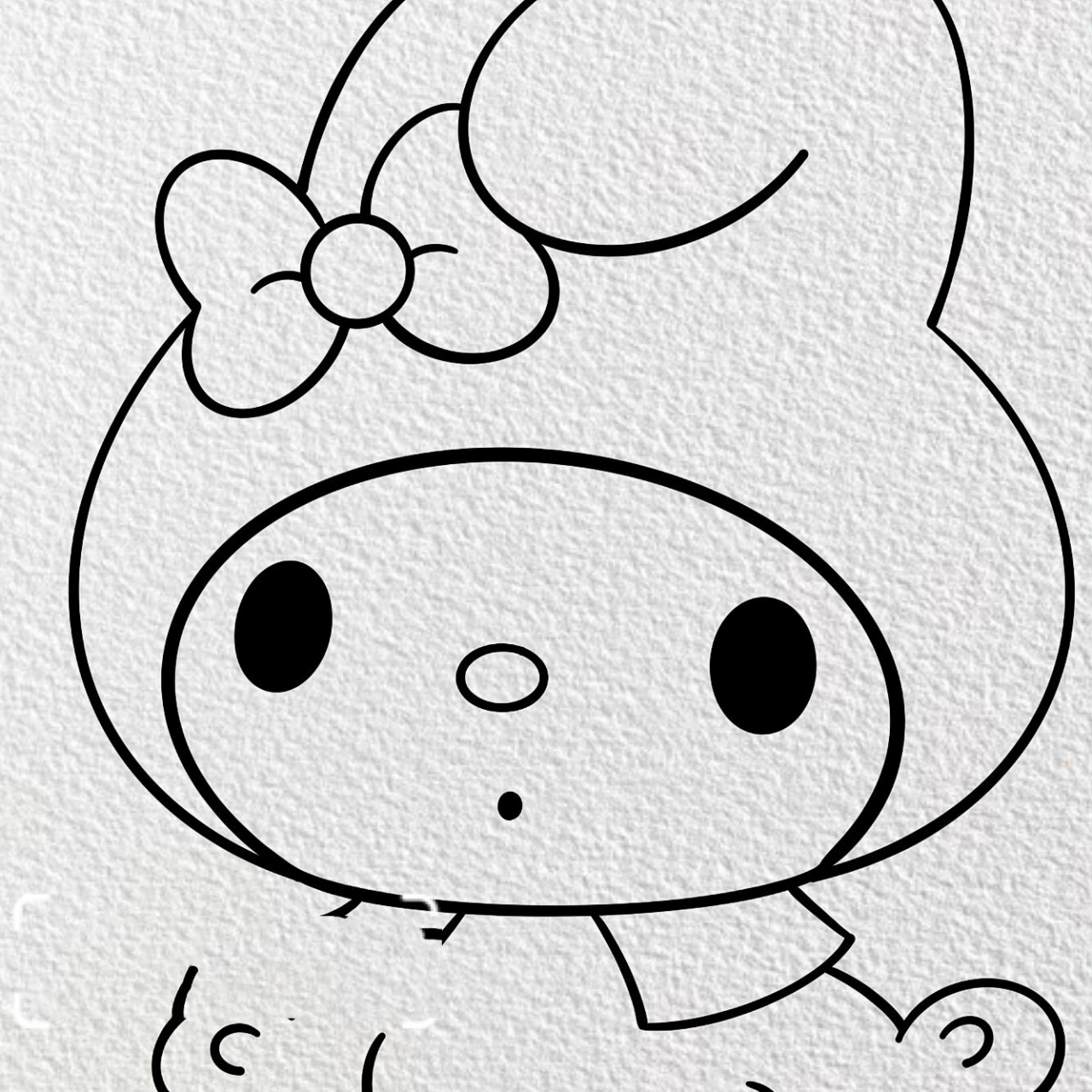 简笔画|【美乐蒂】(附过程) 94 94 94 【用具】 44procreate