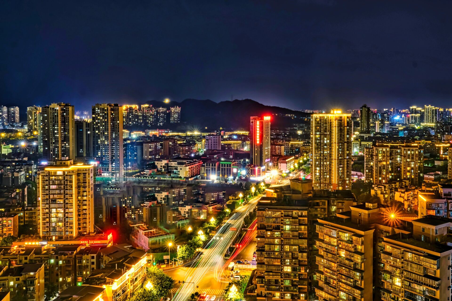 南充嘉陵区夜景