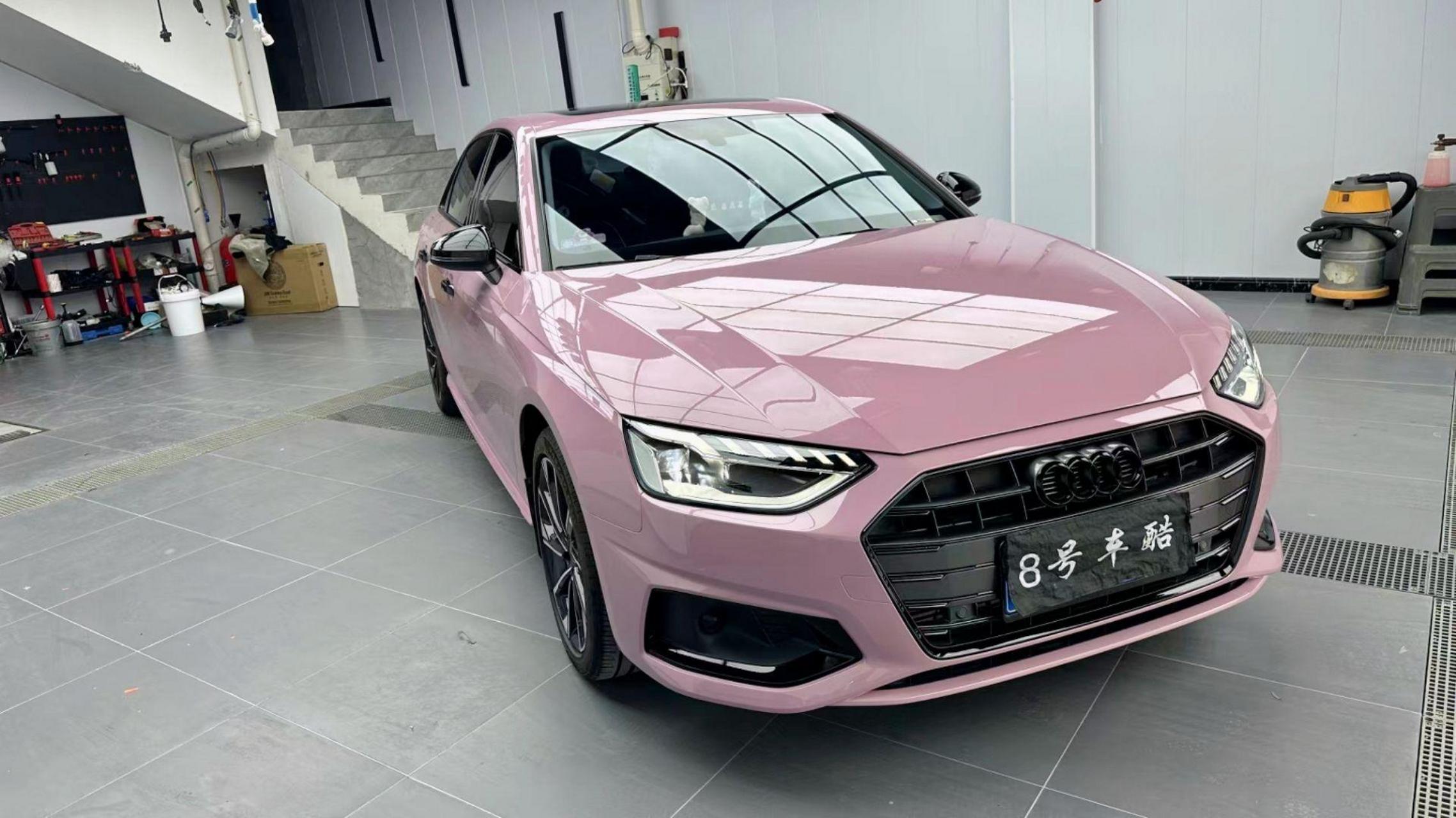 奥迪a4l乌龙奶茶粉上车效果