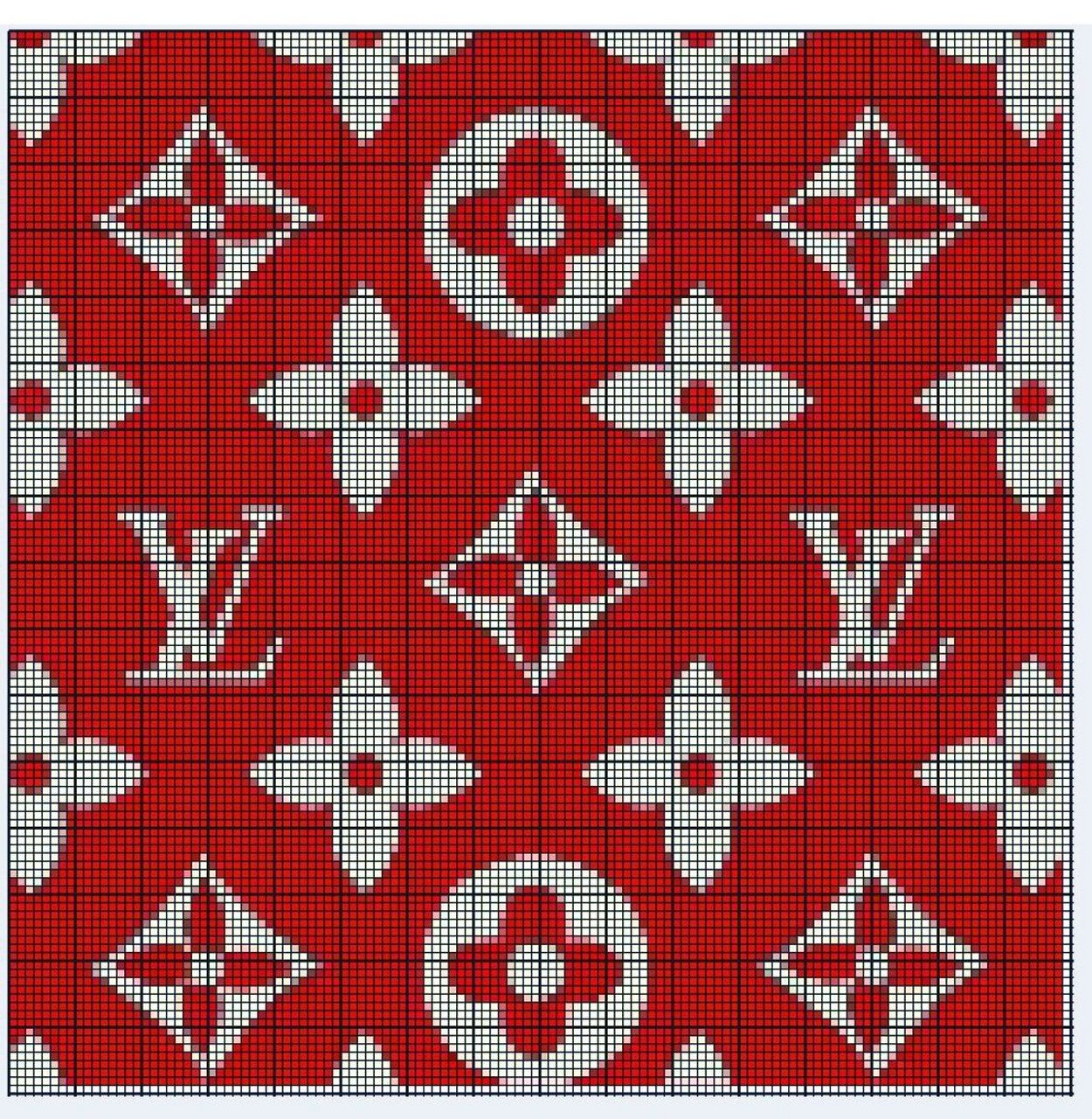 lv老花印花像素图 美啊