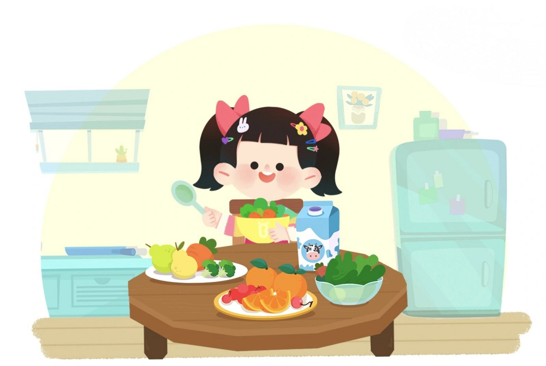 幼儿园中班儿歌《爱护眼睛》 读书画画坐坐好,姿势端正很重要.