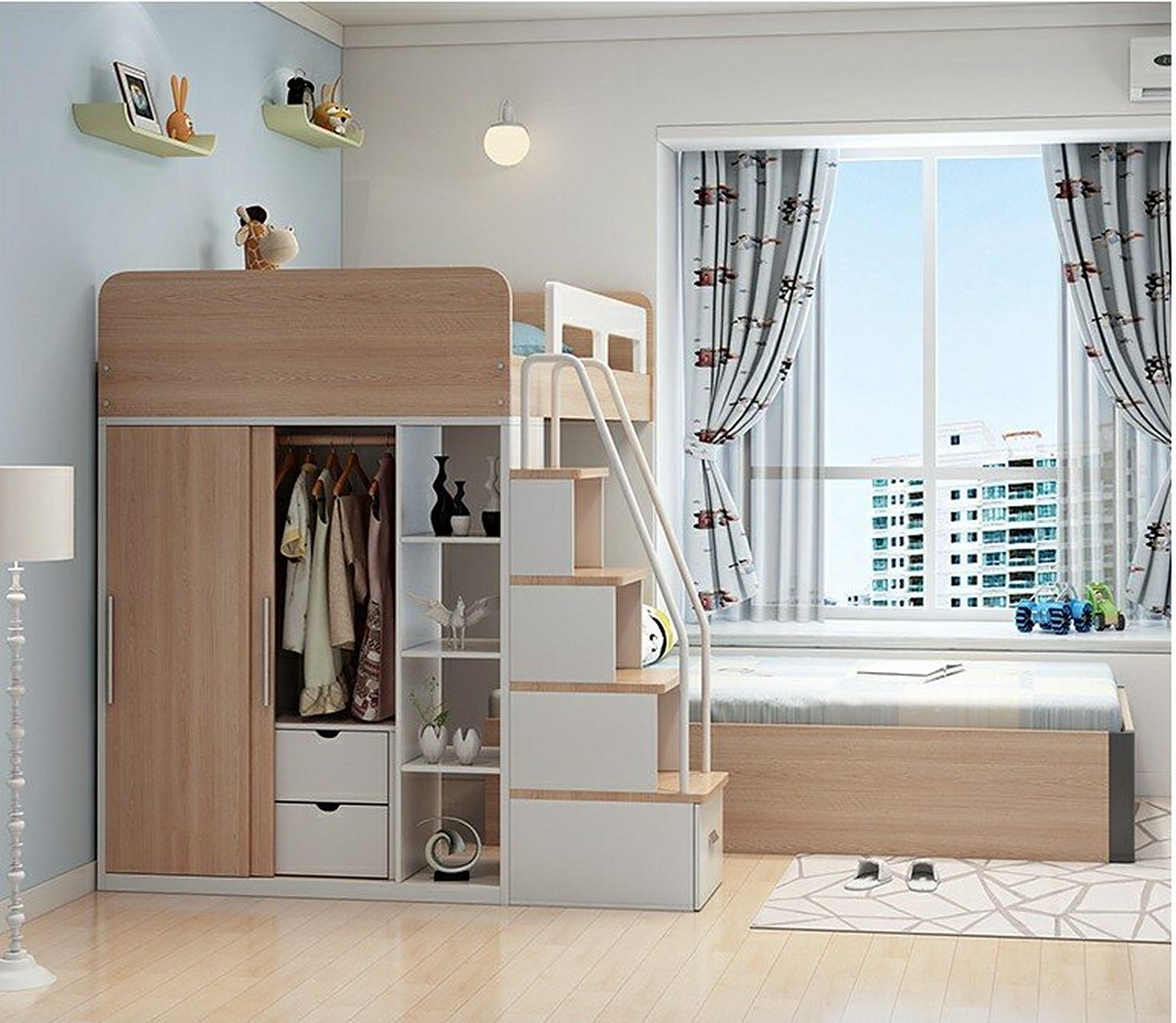 一儿一女房间这样设计太赞了99你们想要吗 94都说男女有别,但孩子