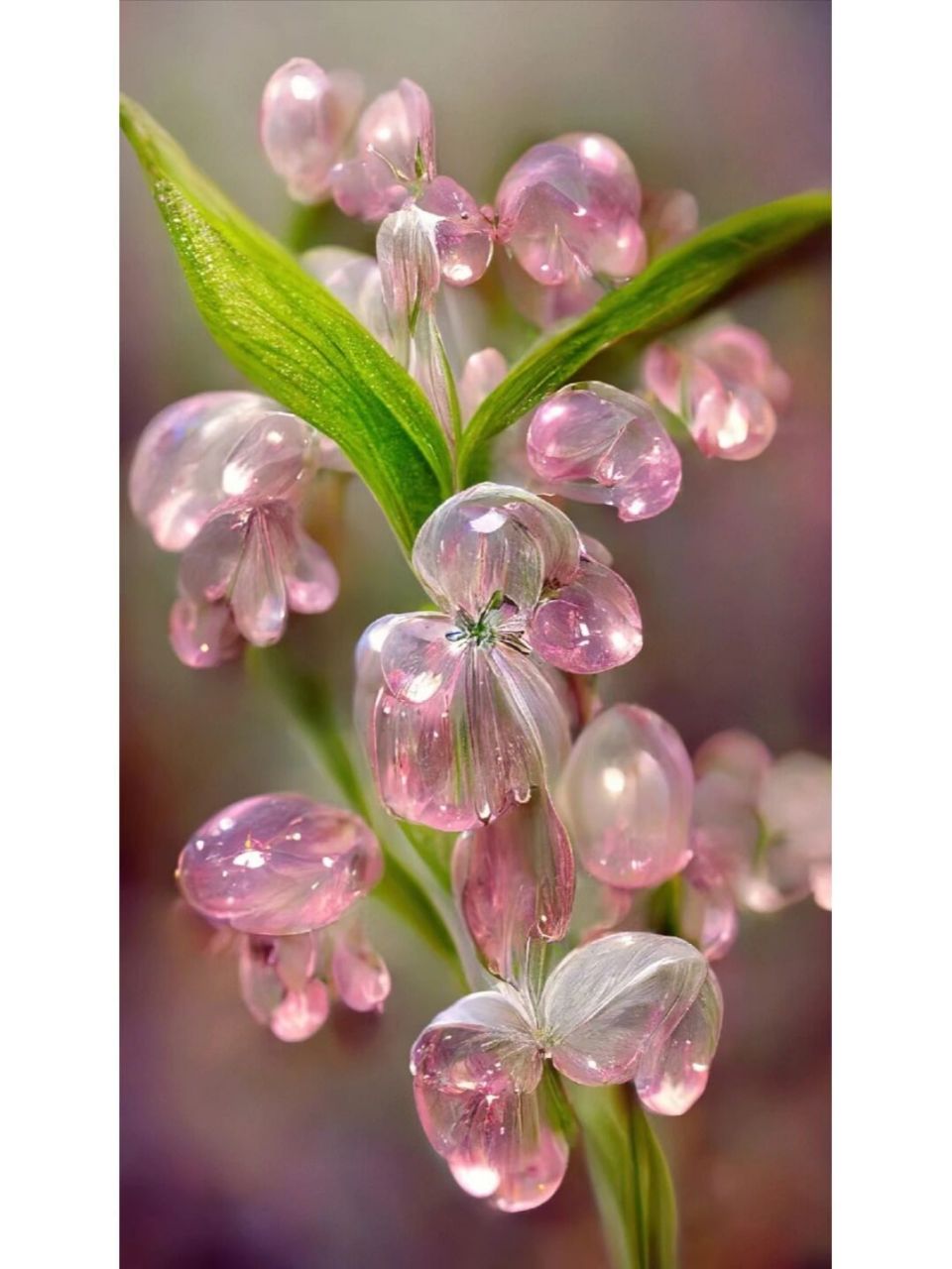 爱上92粉色铃兰… 94一组粉铃兰图治愈了～昱含以美文献上,不辜负