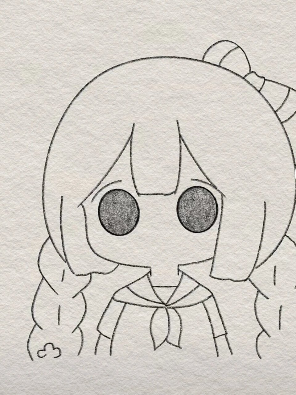 零基础简笔画教程|双马尾小女孩 少年没有乌托邦,心向远方自明朗.