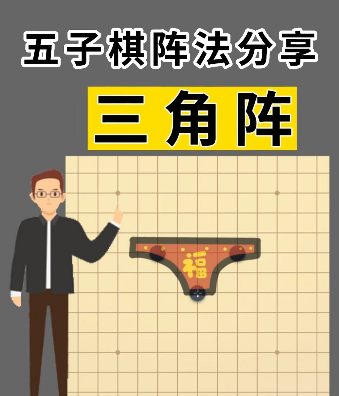 五子棋阵法之三角裤阵阵法