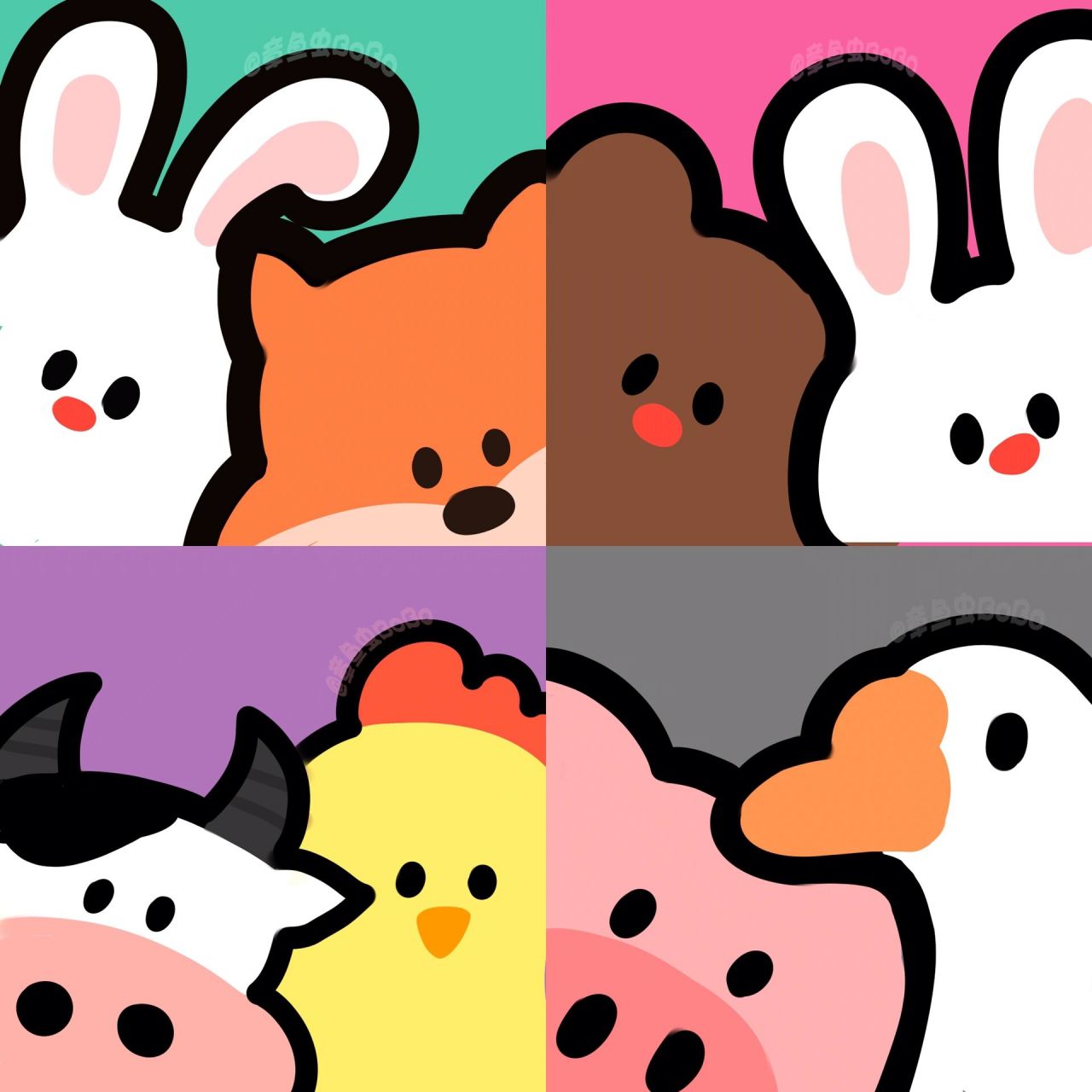 我的动物朋友们92【第二弹】 大家要的动物合照又来啦 9215商用