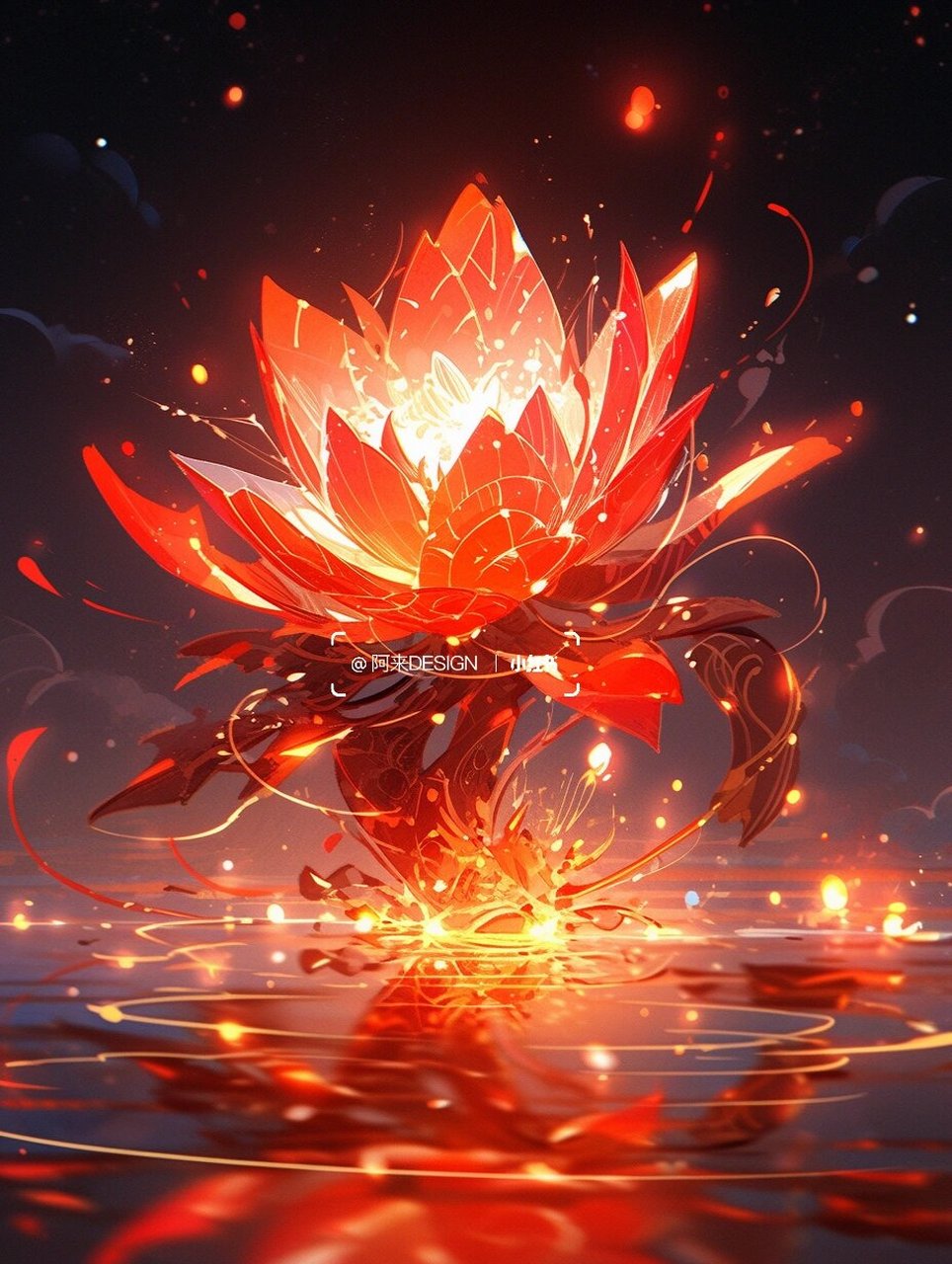 上古九大神莲|业火红莲 业火红莲是佛教中的一种象征,代表着痛苦和