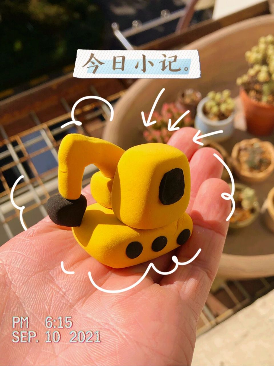 超轻粘土|能看出这是挖掘机吗?