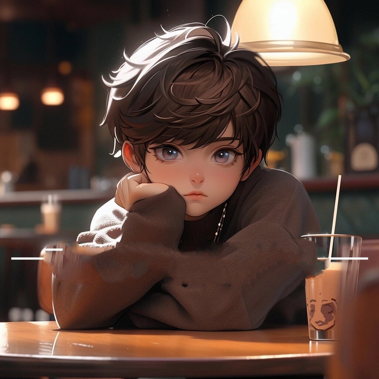 头像 | 喝咖啡的少年