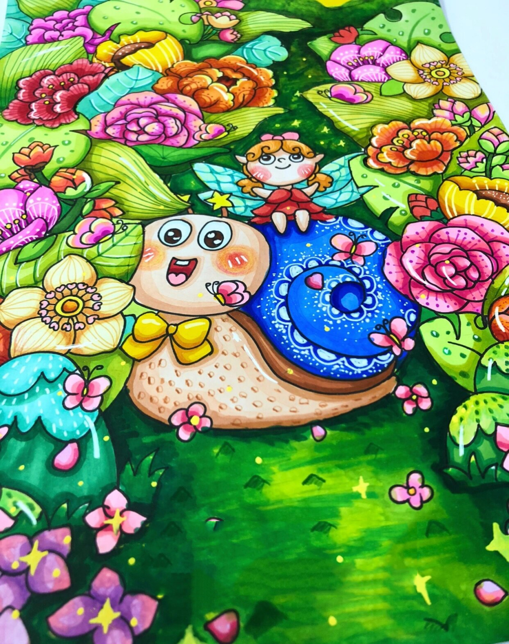 春天主题插画 百花齐放的季节 96原创作品 96春天的季节 百花齐放