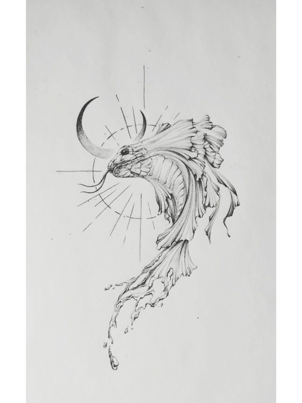 纹身手稿,蛇 发奋图强第二天