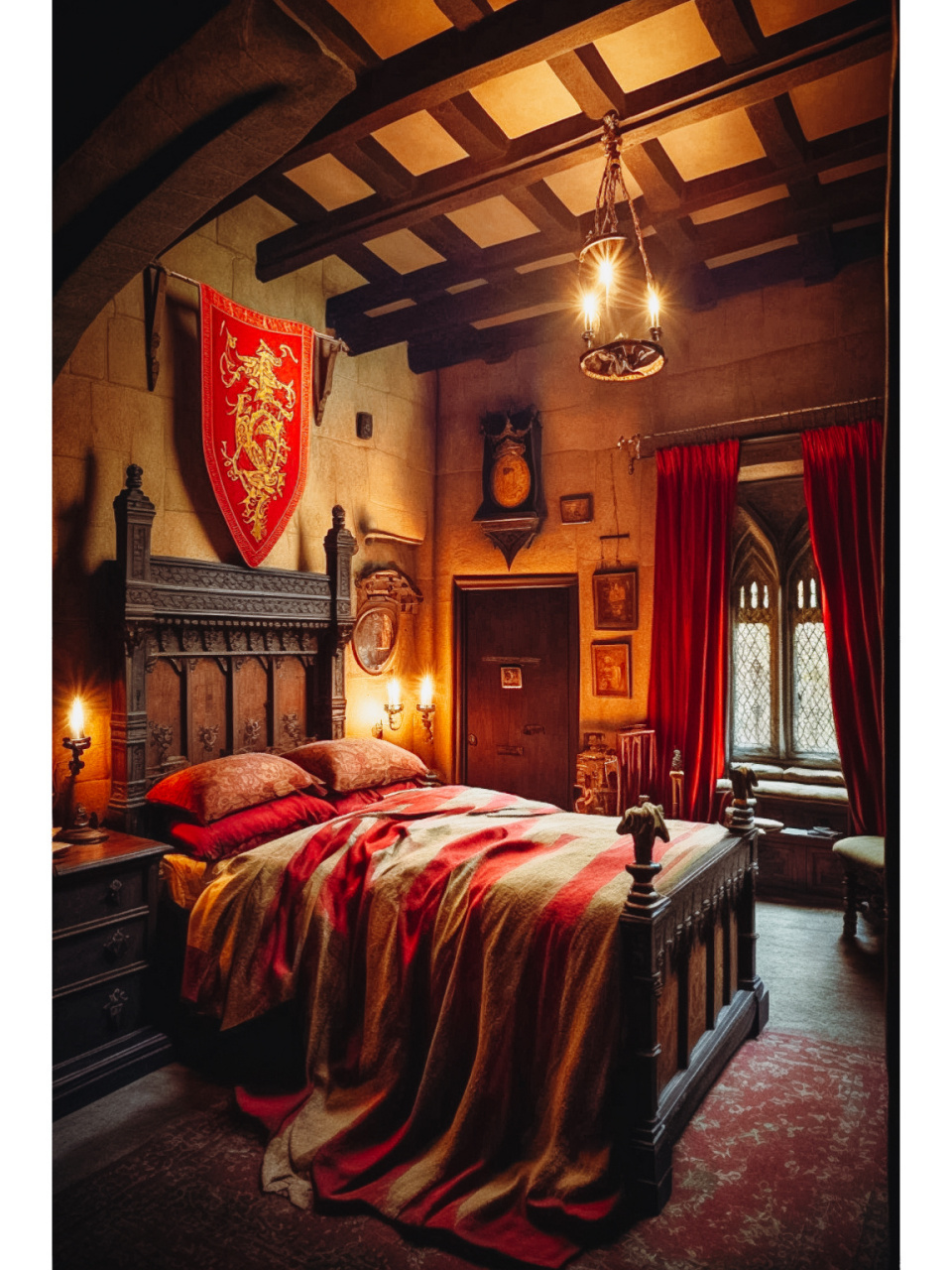 97031597把卧室装修成了格兰芬多的样子!