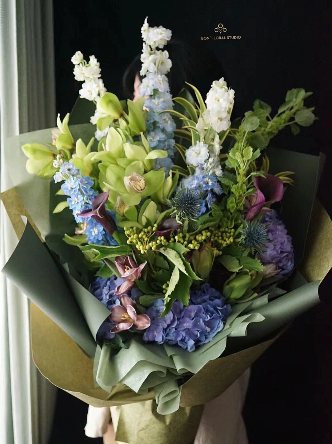 「盎然生机」送给男性长辈的大型花束 晚辈夫妇俩人送给长辈的祝寿