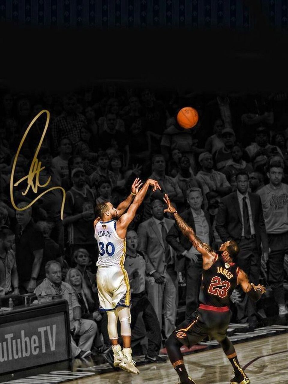 分享一波库里壁纸 图片部分被裁剪,私信原图