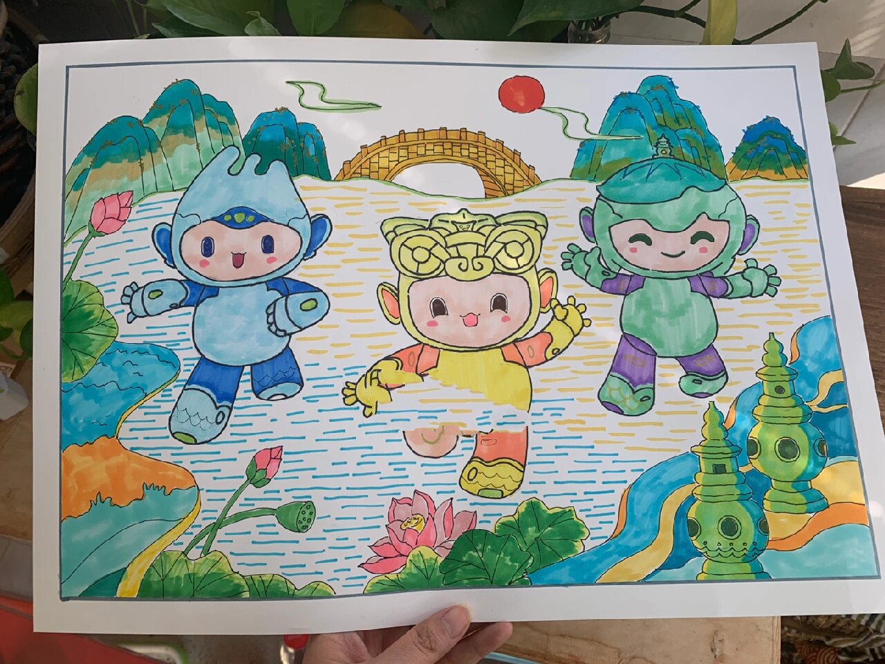 亚运手抄报主题画