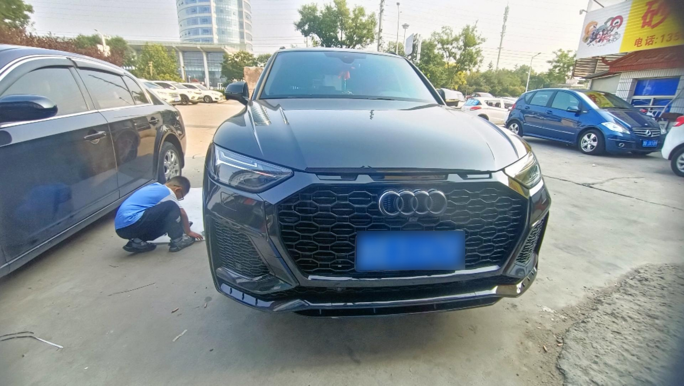 奥迪q5l专用侧踏板安装教程.