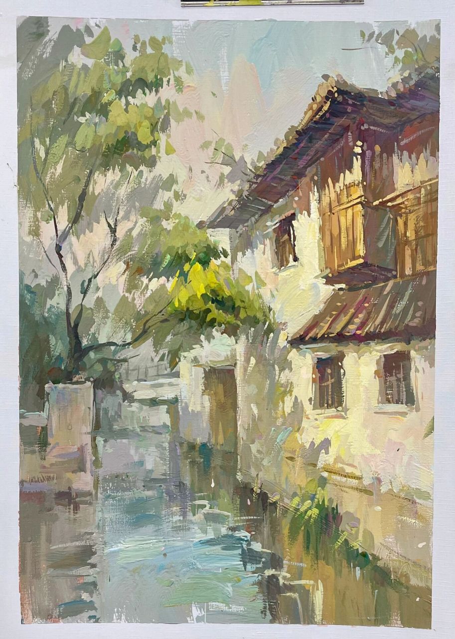 色彩风景步骤.