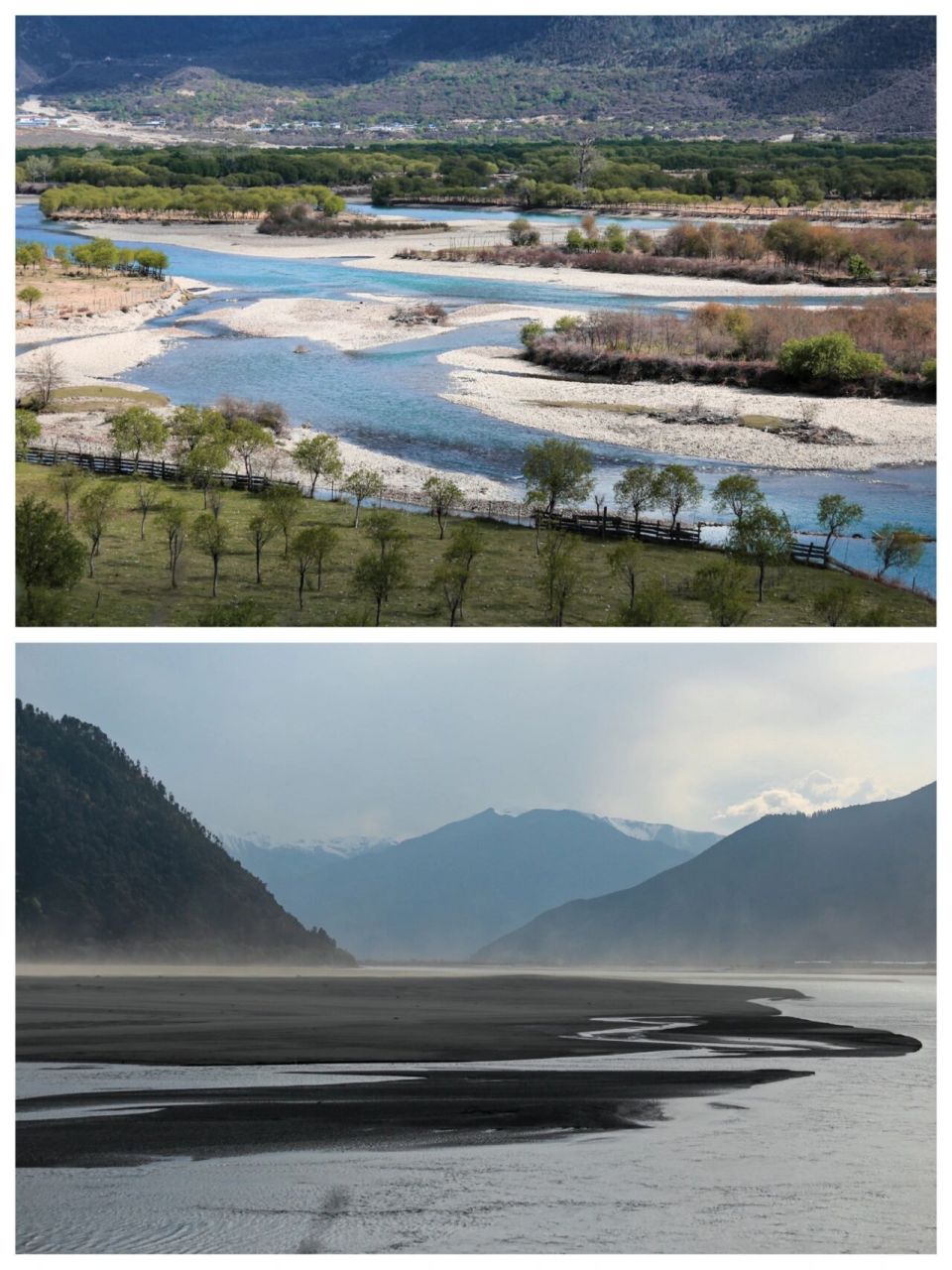 西藏林芝|雅鲁藏布大峡谷索松村两日攻略 94行程 湍急的雅鲁藏布江