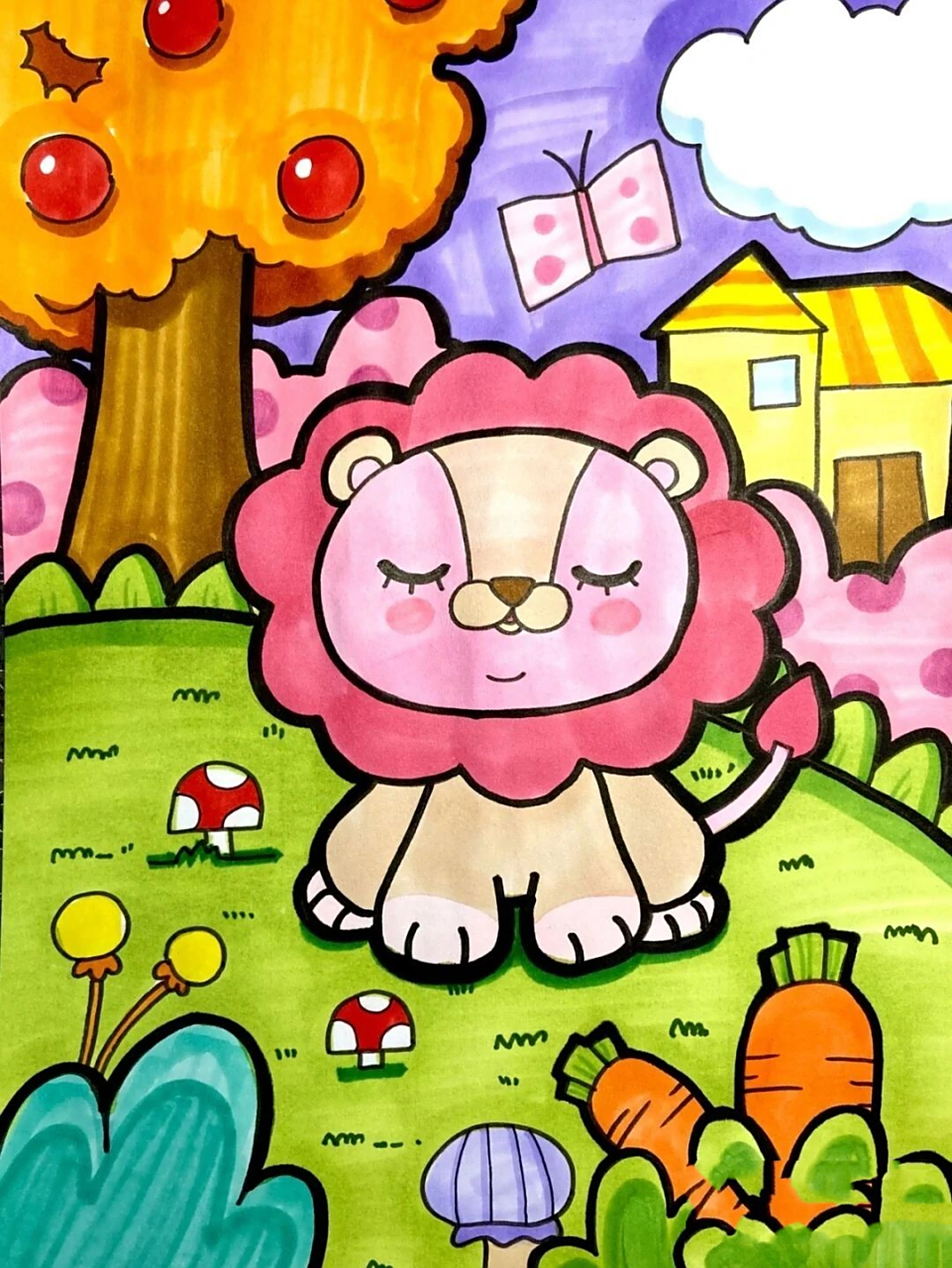 一年级简笔画 各处搜集的可以给一年级的小可爱们画的简笔画 9999