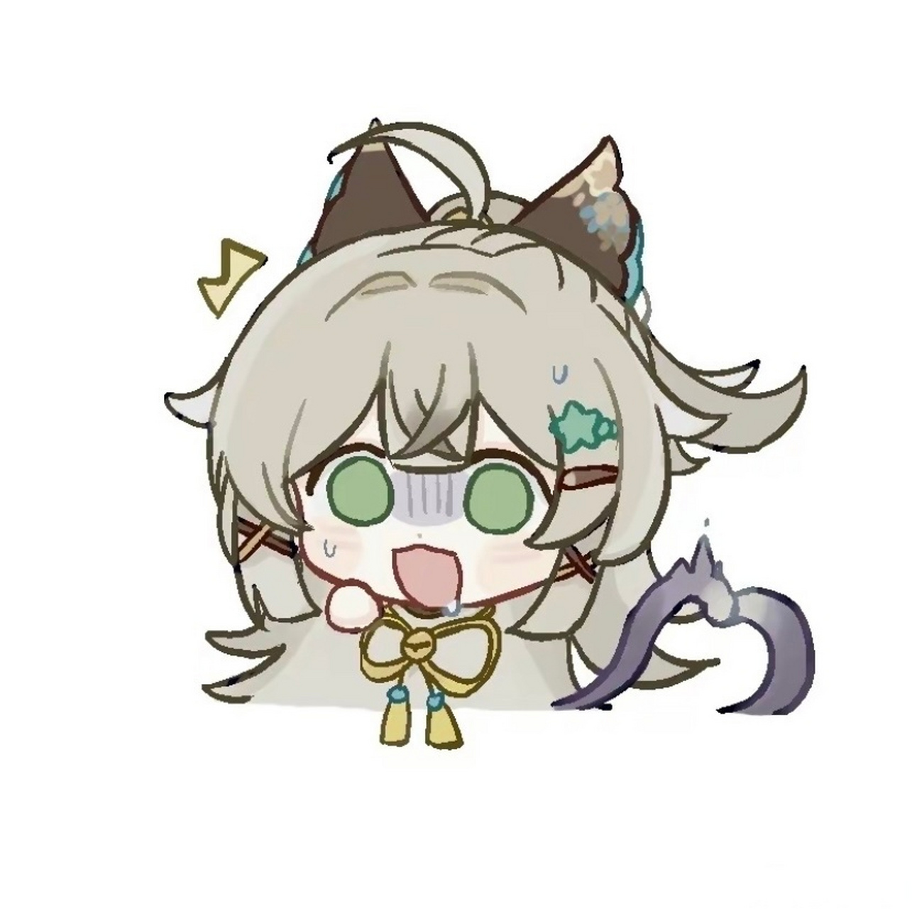 原神#绮良良可爱的表情包[色]猫猫可爱滴捏 #原神##超话创作官