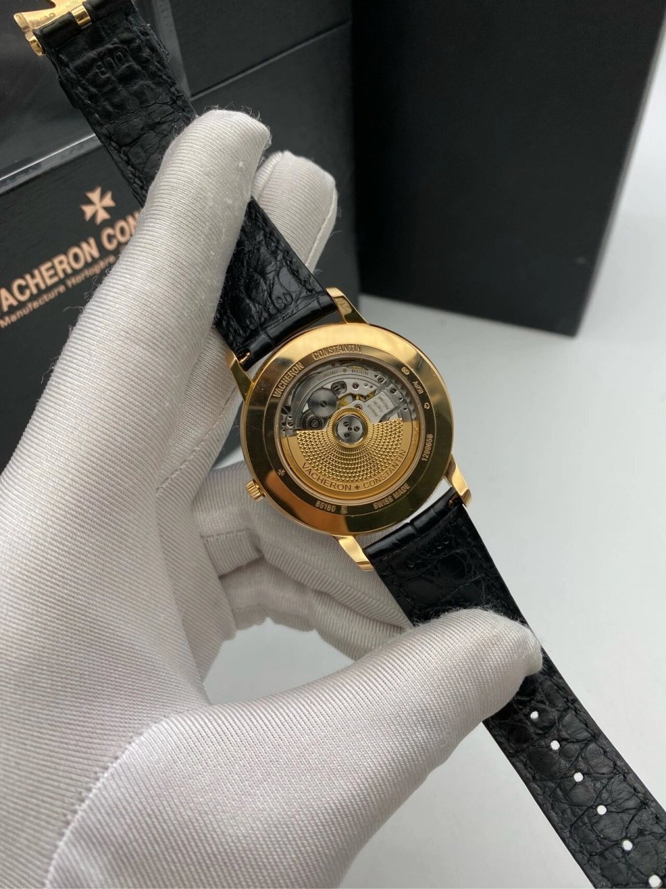 江诗丹顿85180r黑盘玫瑰金 全套附件 现货 江诗丹顿/vacheron