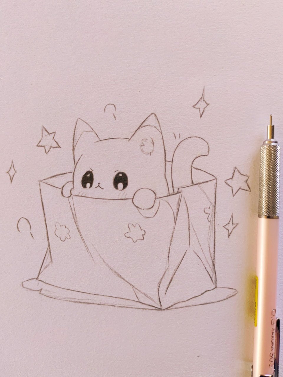 动漫可爱小猫画法