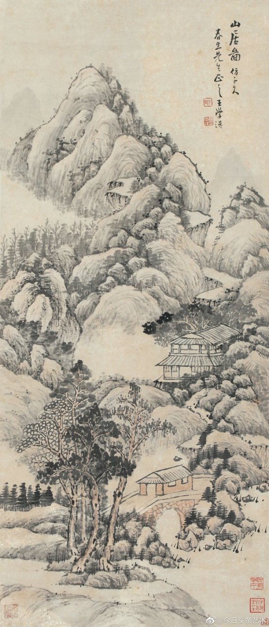 【 清代画家王学浩山水画 】  王学浩(1754年—1832年),字孟养,号椒畦