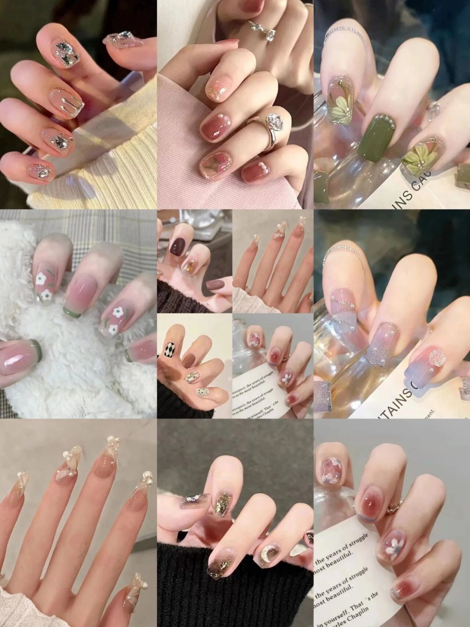 2023春夏显白美甲合集,清新高级风真美哭了 选择一款显白的美甲能给