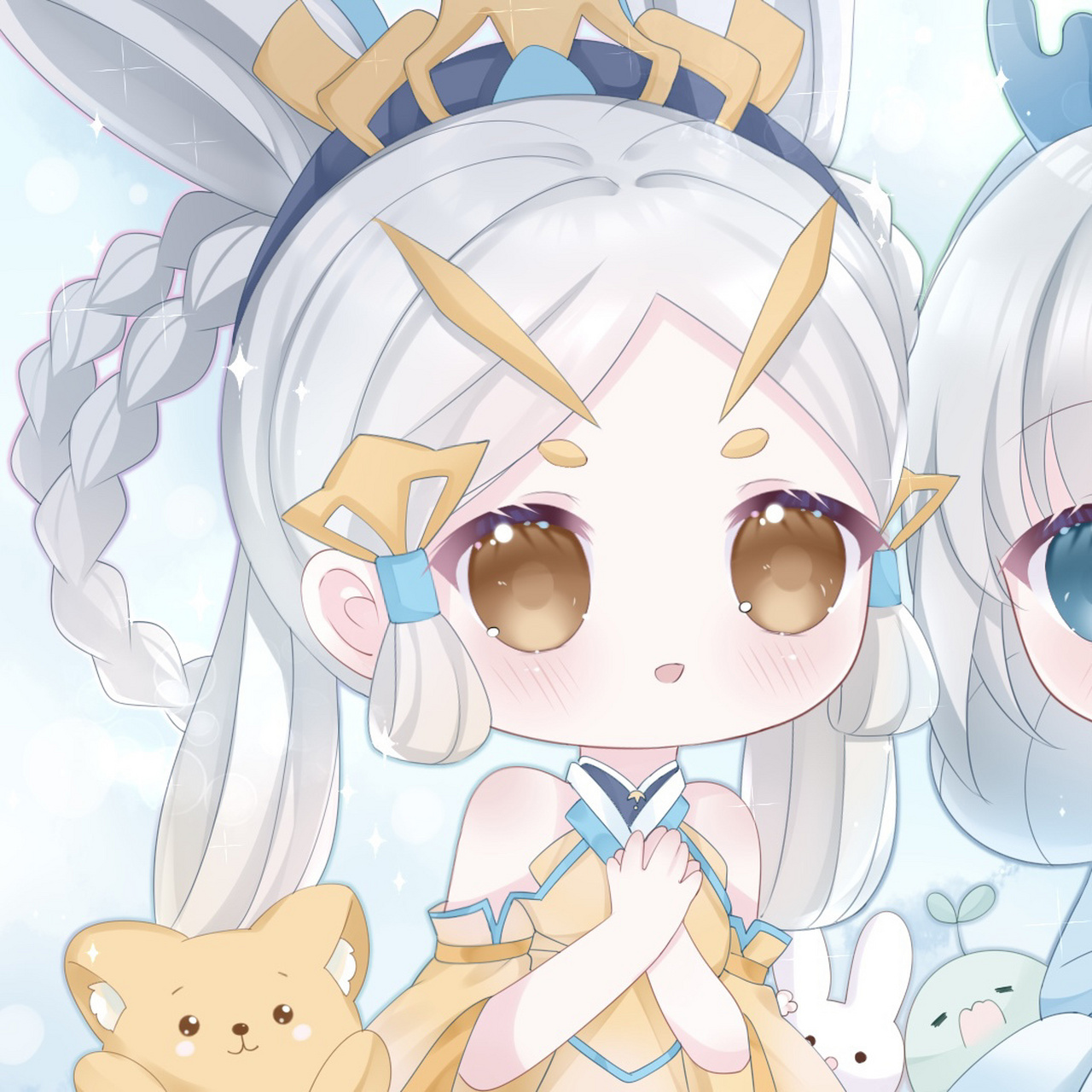 兔年年限瑶&小乔92摸鱼分享 小乔和瑶年限摸鱼 可以存图可以当头像