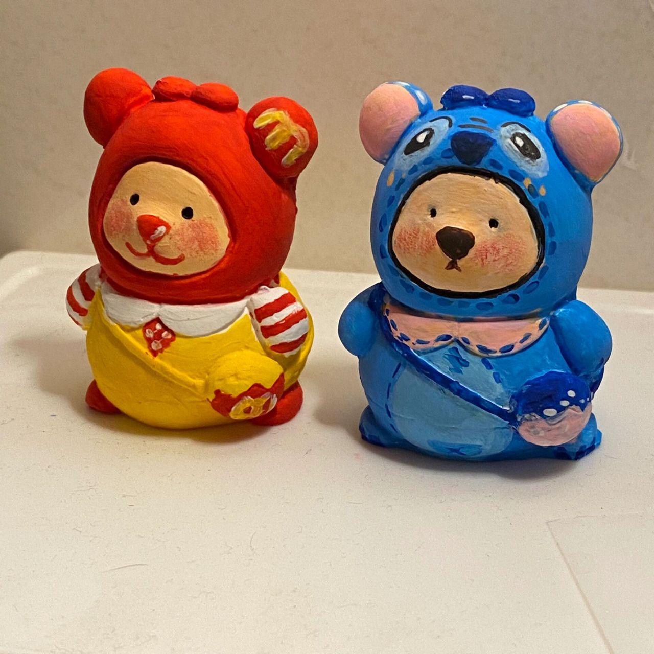 背包熊石膏娃娃|diy创意涂鸦 真的太可爱啦 画完超有成就感的哈哈哈哈