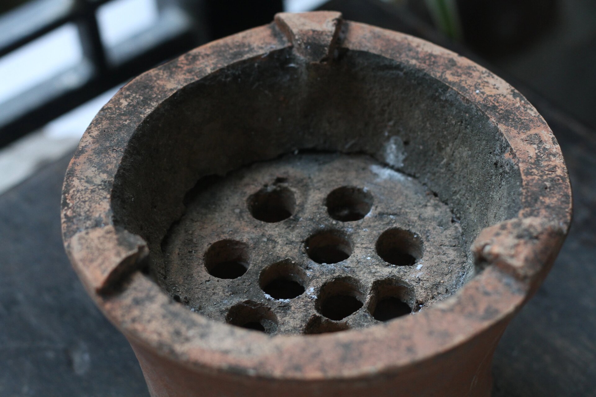 侘寂风古道具,古陶器均有使用痕迹和年代特征,手工