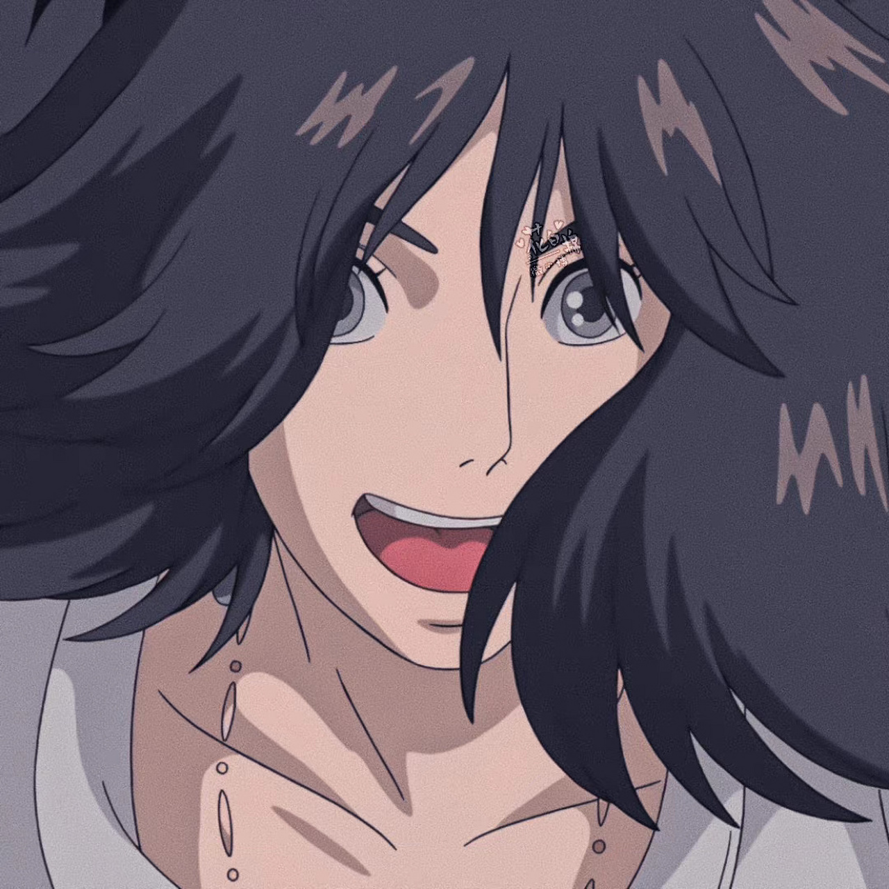 宫崎骏动漫「哈尔的移动城堡」x『黑色头发的哈尔 好帅哦