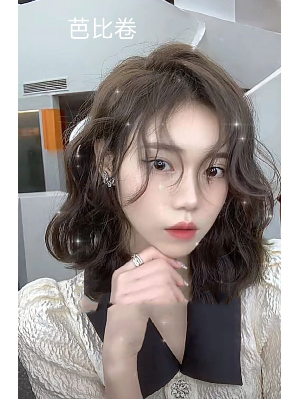 最火超a短发烫发合集来了/昆明烫发 细软蓬松短发烫发1减龄瘦脸发型