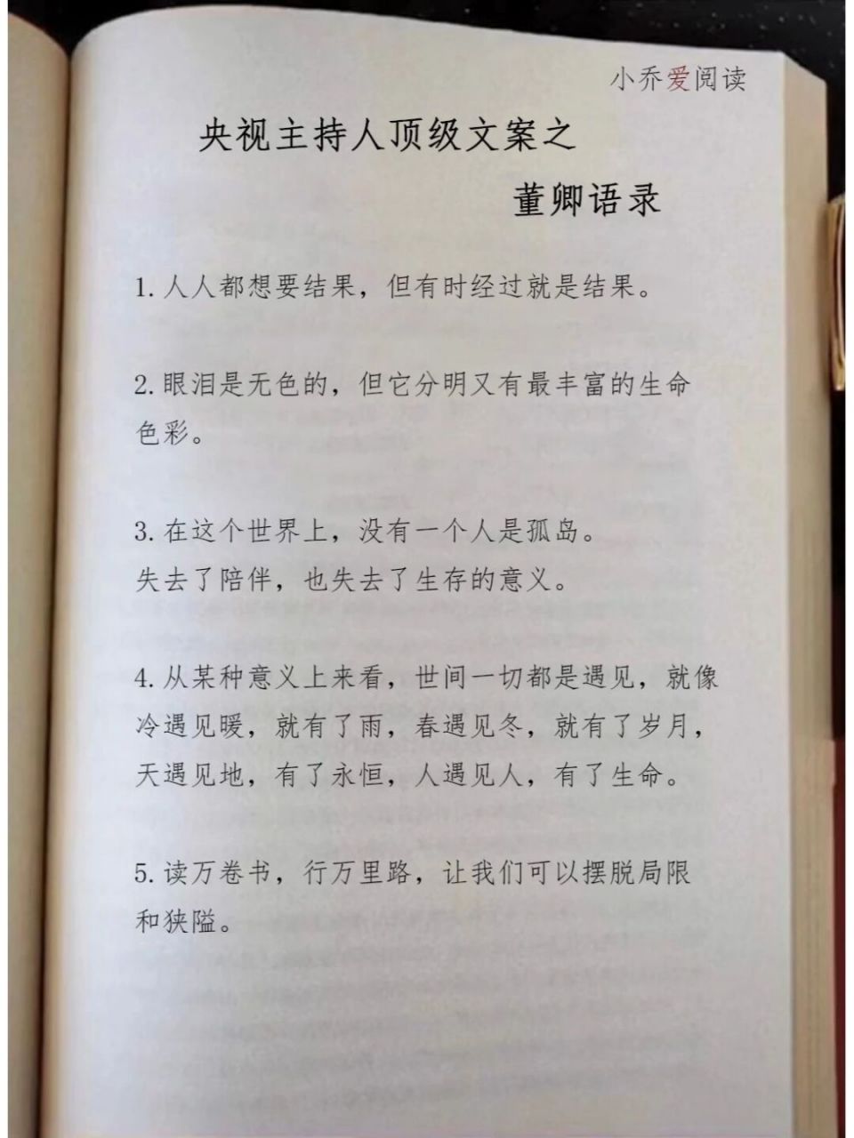 董卿语录 人间清醒文案 96"每一个生命都追求极致绽放的权利,即使我