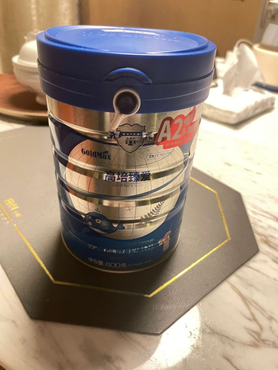 高培臻爱奶粉避雷 从出生一开始的母乳奶粉混合喂养,是用的惠氏奶粉