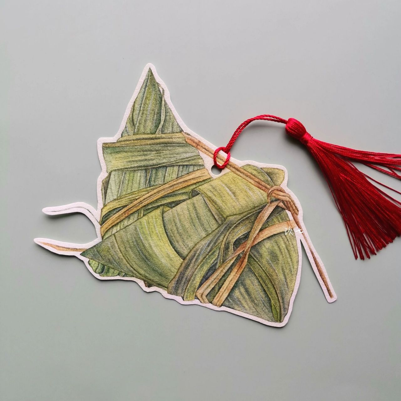 水彩98粽子书签 原创书签92 端午节快到了,一起来画粽子吧02