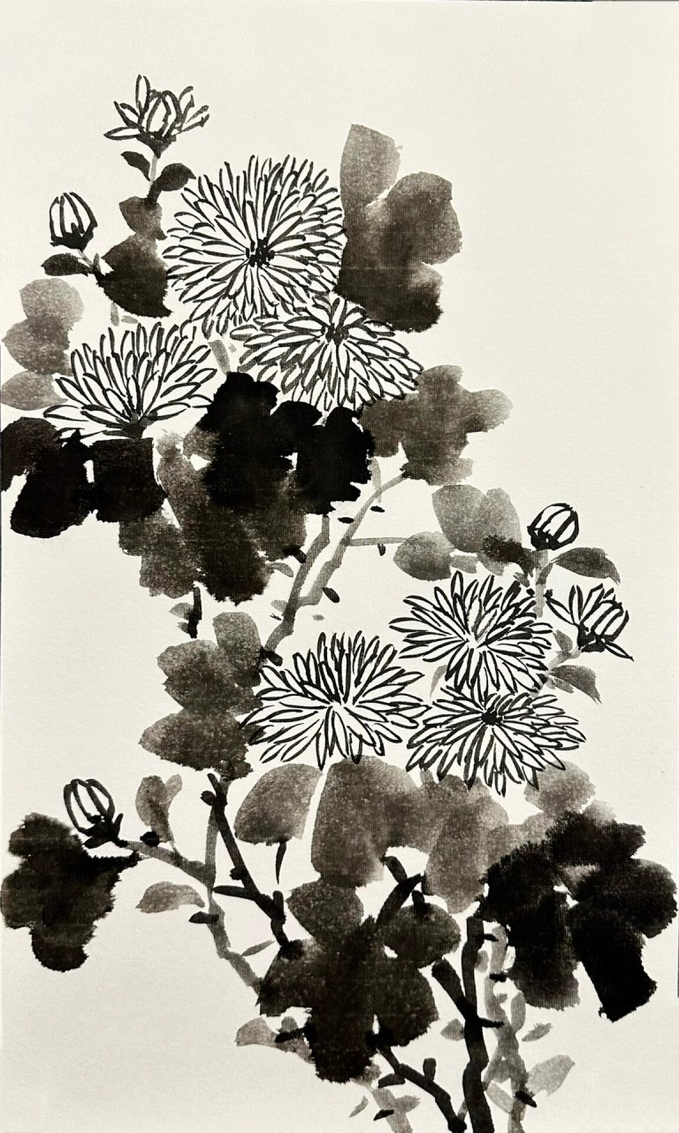 儿童国画《菊花》附教程