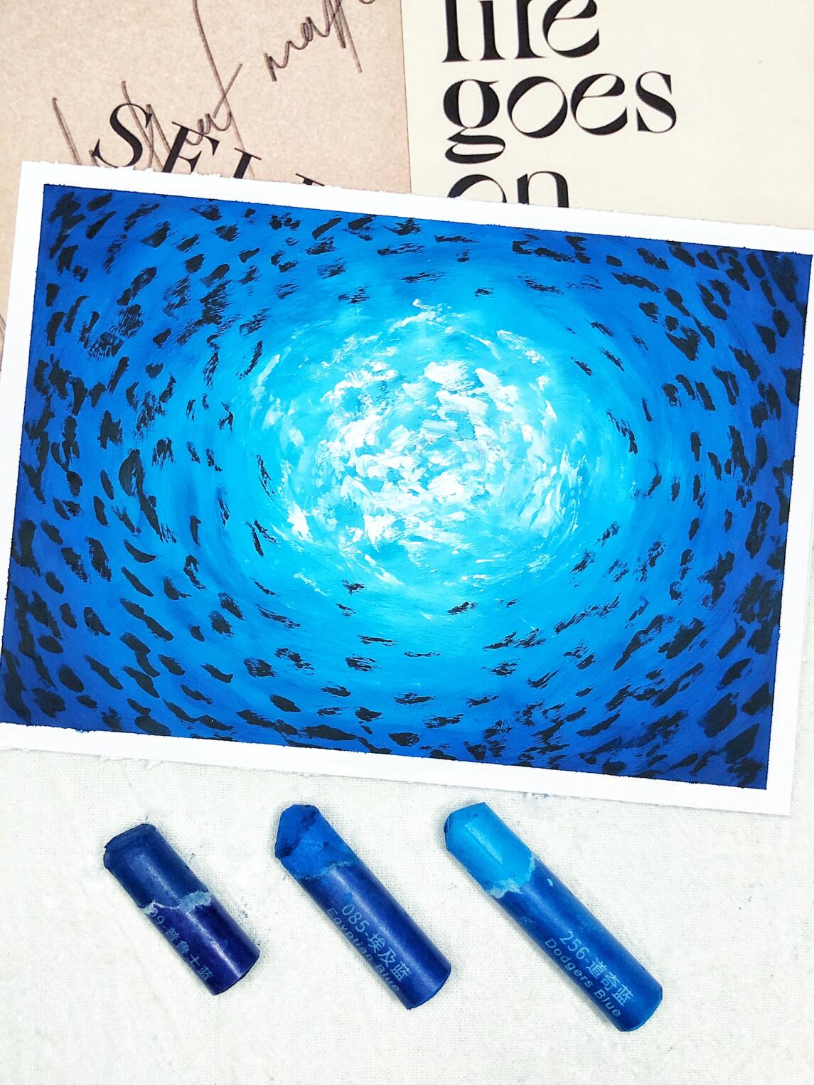 油画棒|海底的秘密|附色号和步骤图