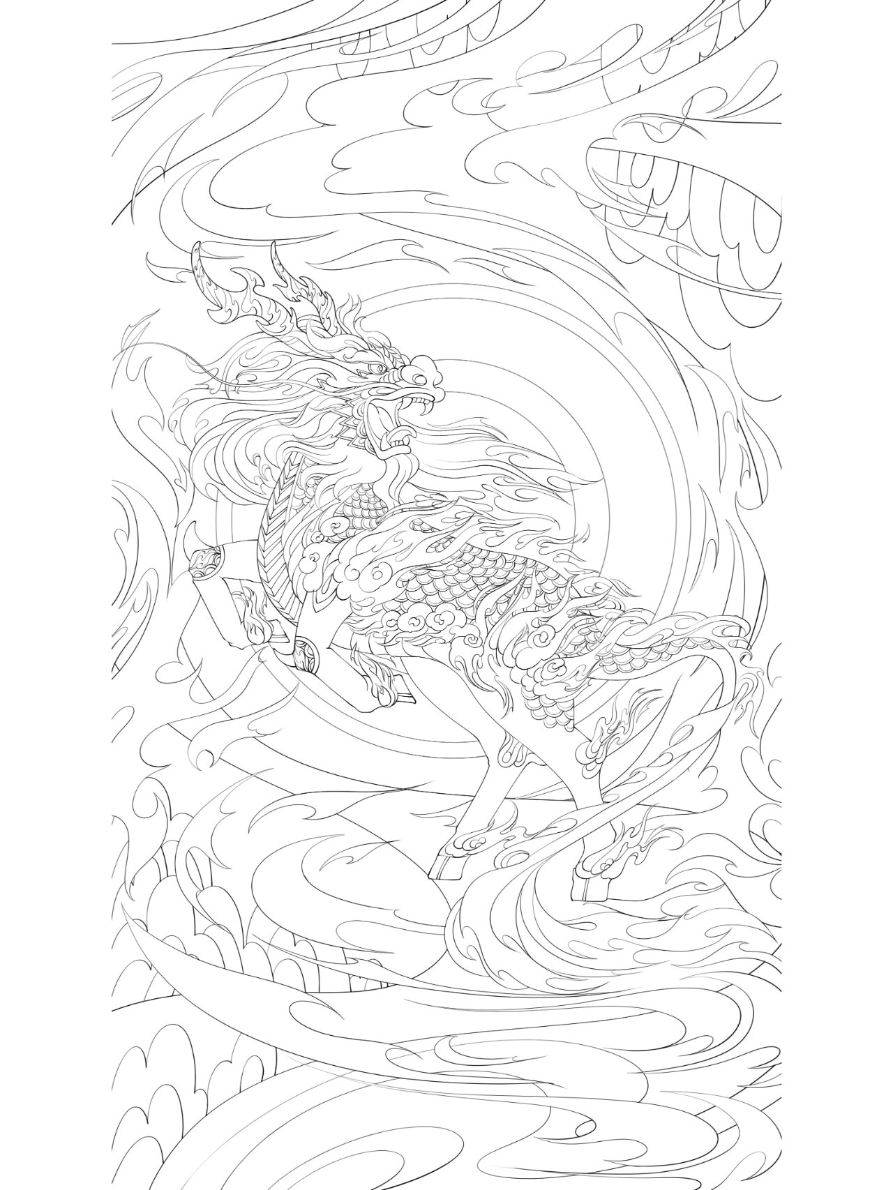 麒麟| 绘画步骤