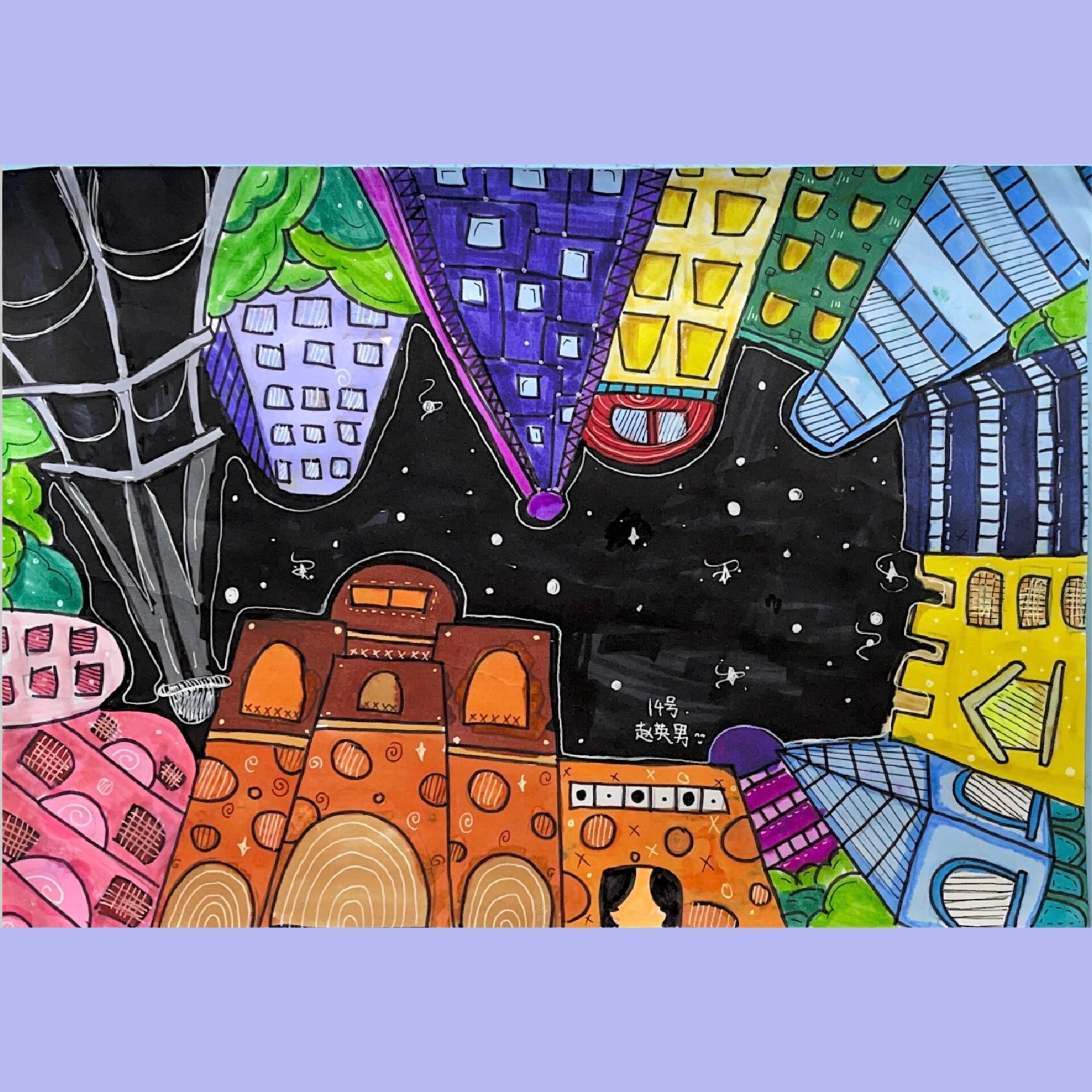 六年级下册|湘美版|俯仰之间 这周讲的是《俯仰之间》 1,高楼仰视角度